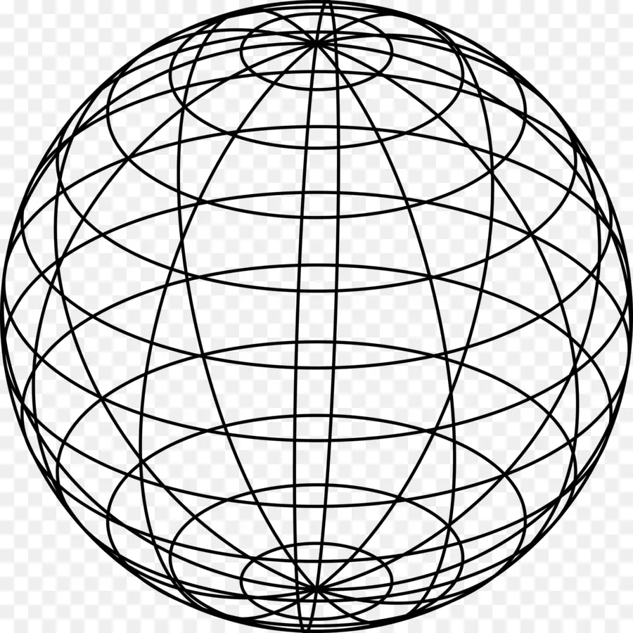 Bola Geometris，3d PNG