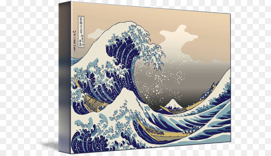 Great Wave Off Kanagawa，Thirtysix Pemandangan Gunung Fuji PNG