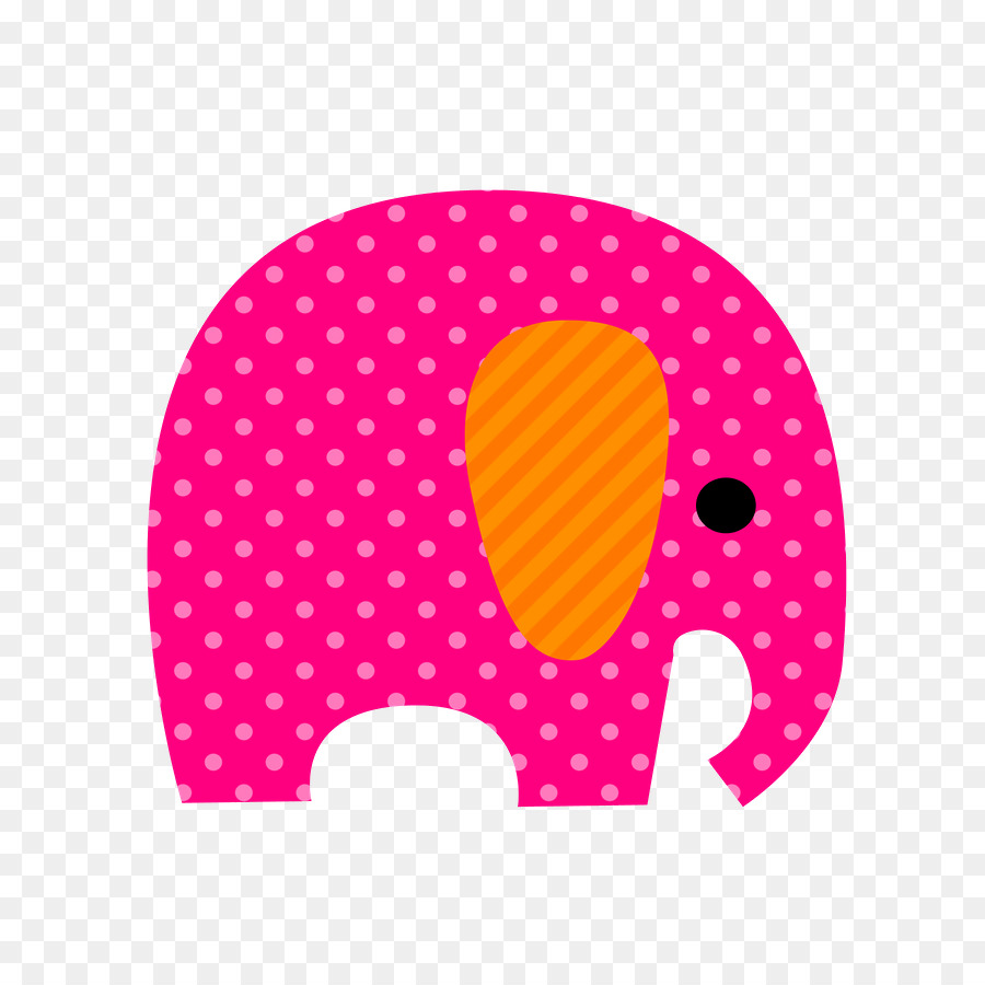 Gajah Merah Muda，Polkadot PNG