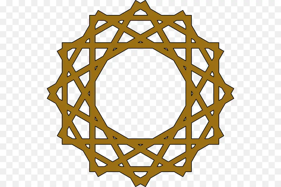Pola Geometris Islam，Seni Islam PNG