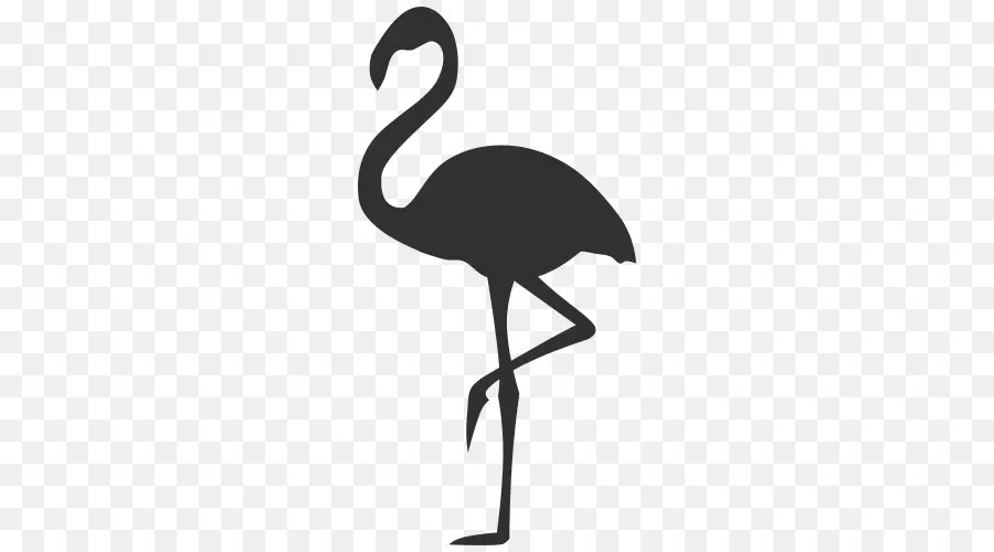 Siluet Flamingo Hitam，Flamingo PNG