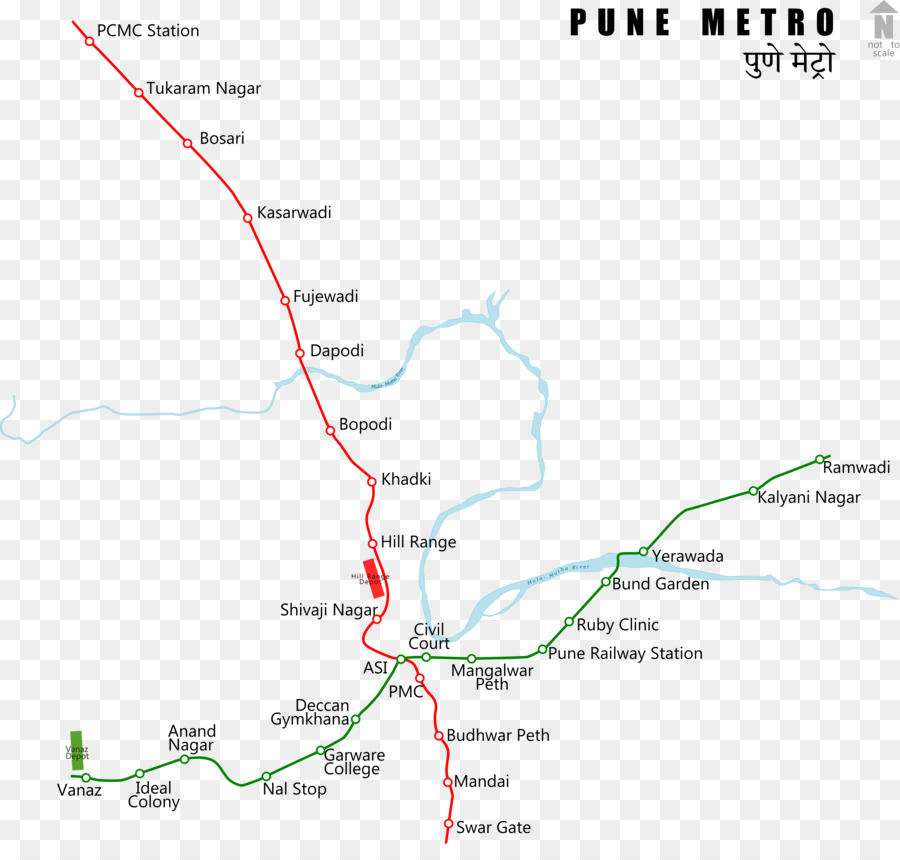 Peta Metro，Pune PNG