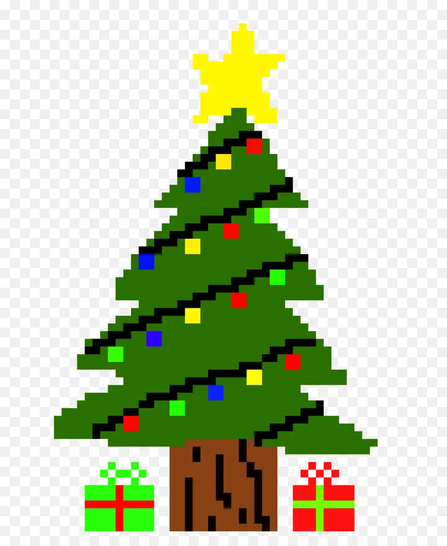 Pohon Natal，Seni Piksel PNG