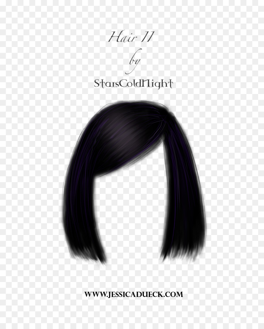 Rambut Hitam，Wig PNG