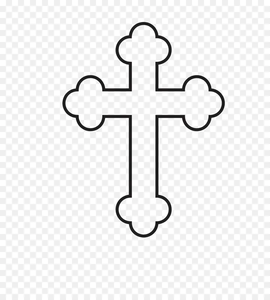 Ortodoks Rusia Cross，Gereja Ortodoks Timur PNG