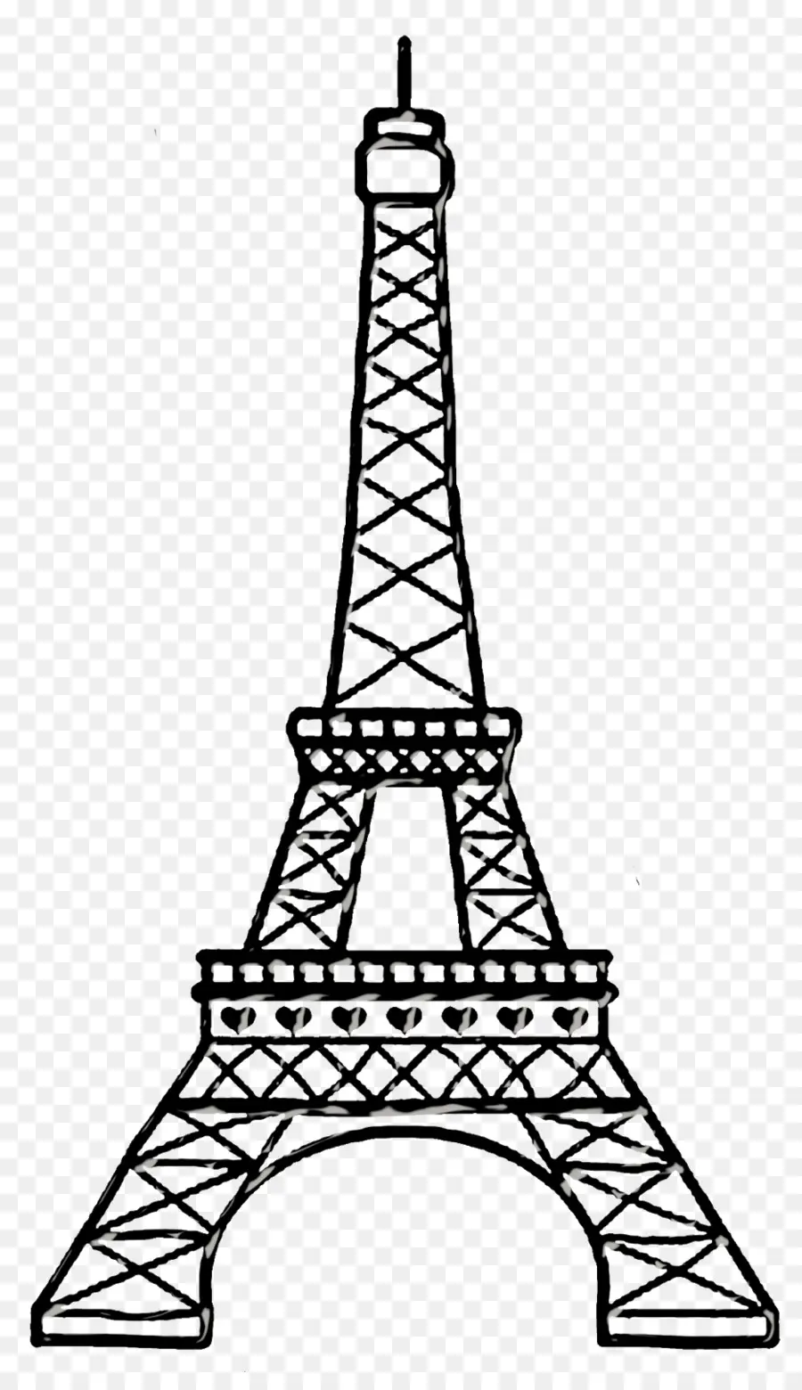 Menara Eiffel，Kertas PNG