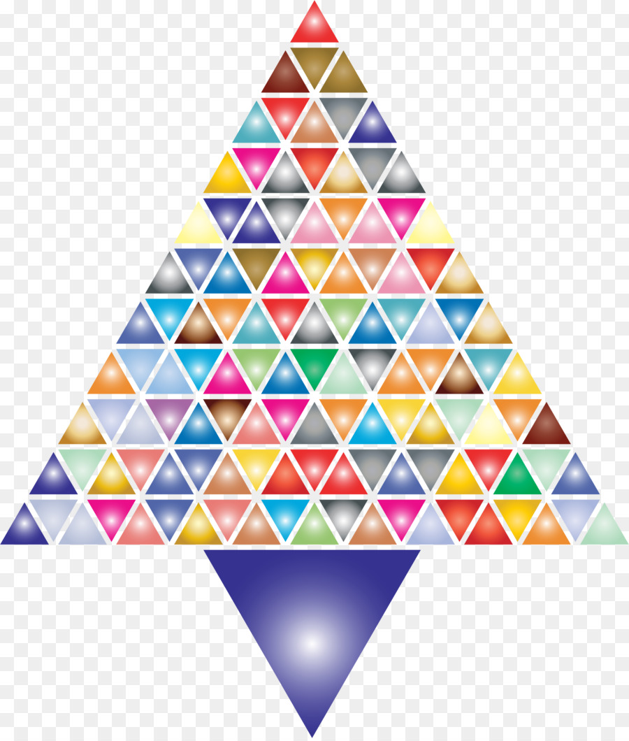 Segitiga Berwarna Warni，Geometris PNG