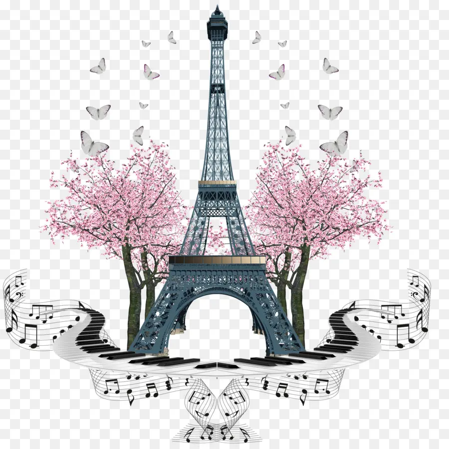 Menara Eiffel，Paris PNG