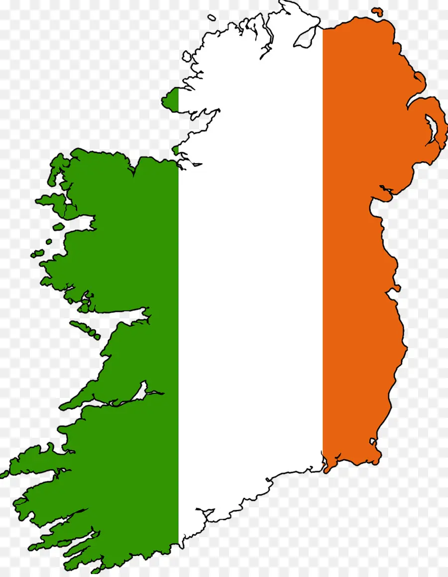 Irlandia，Vektor Peta PNG