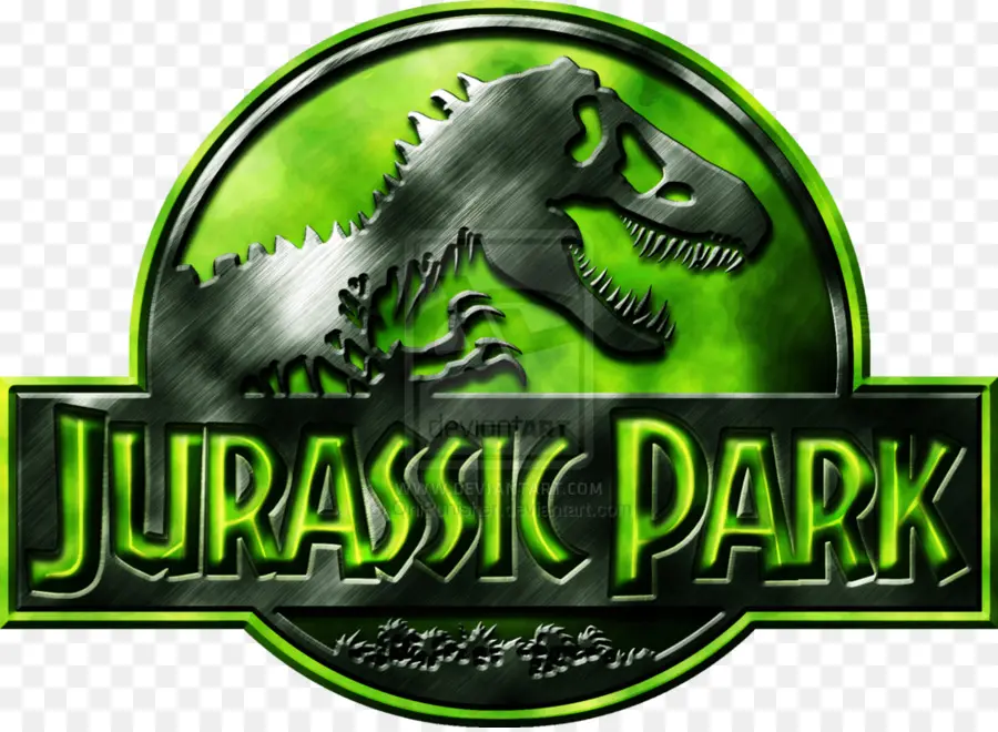 Logo Taman Jurassic，Dinosaurus PNG