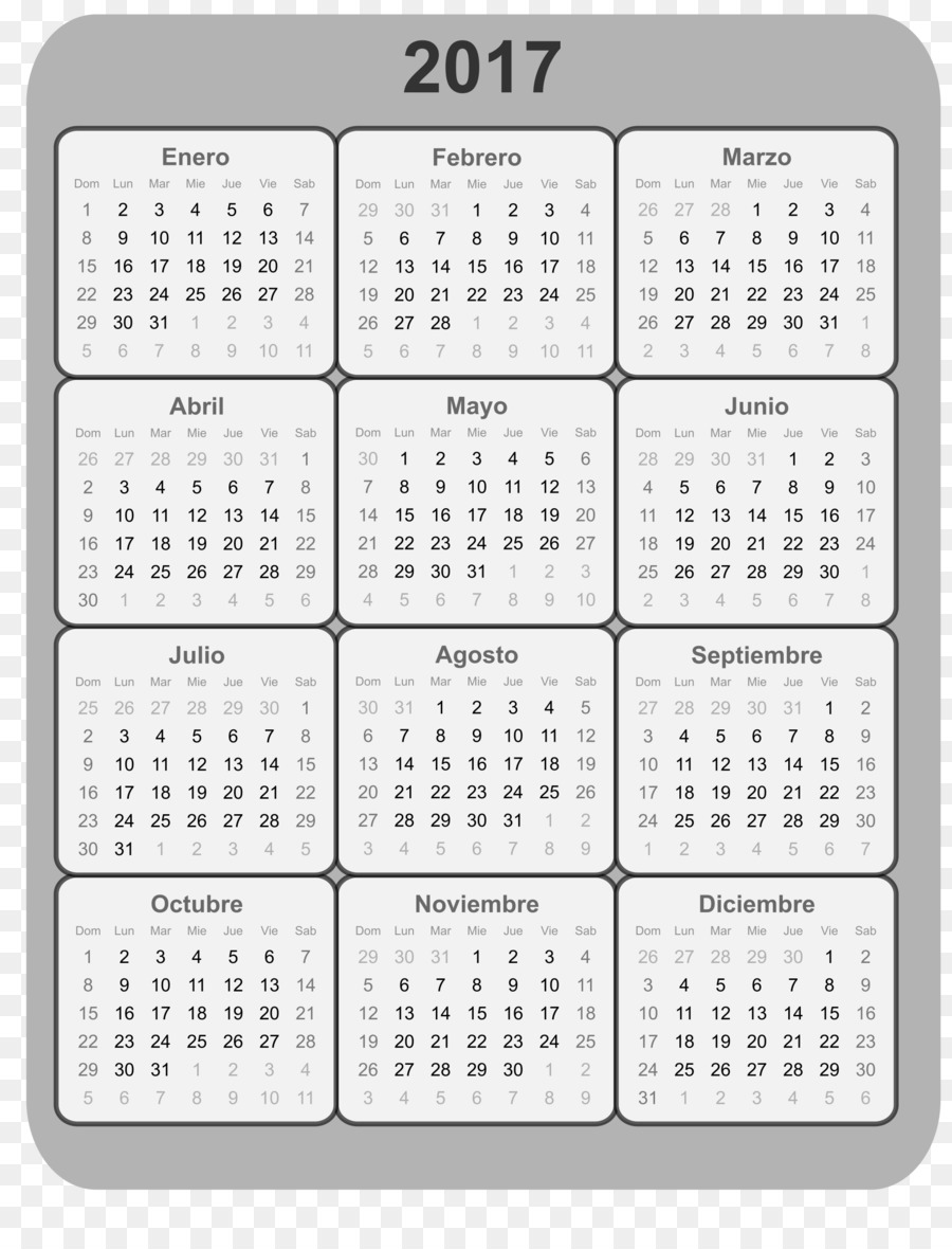 Kalender，Template PNG