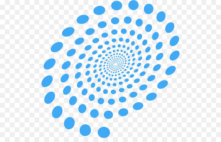 Spiral Biru，Titik PNG