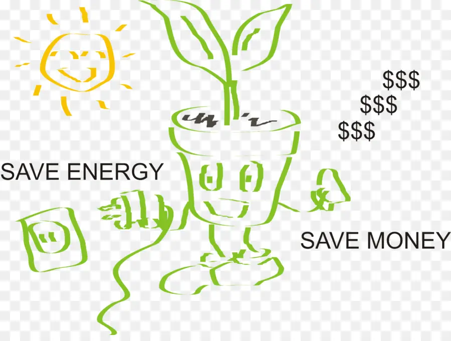 Doodle Hemat Energi，Energi PNG