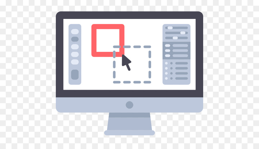 Monitor Komputer，Desain Grafis PNG
