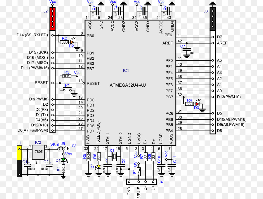 Arduino，Sirkuit Terpadu Chip PNG