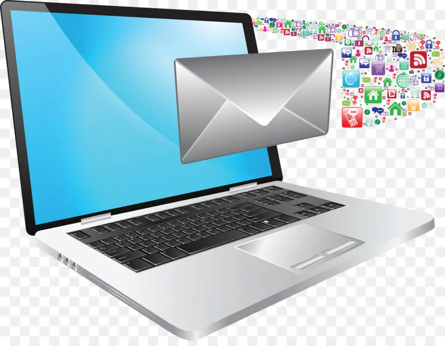 Laptop，Email PNG