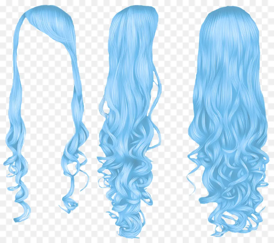 Wig Biru，Rambut PNG