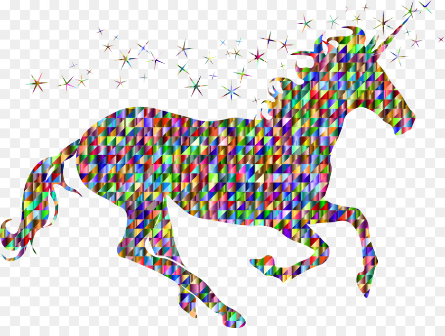 Siluet Unicorn，Mitos PNG