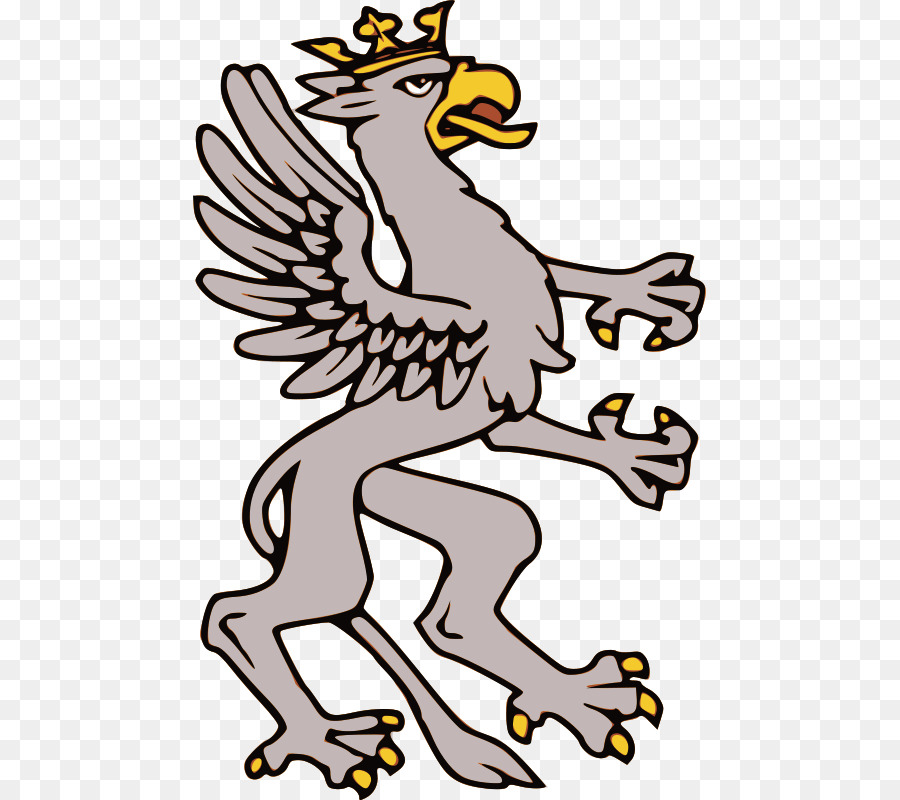 Griffin Dengan Mahkota，Burung Rajawali PNG