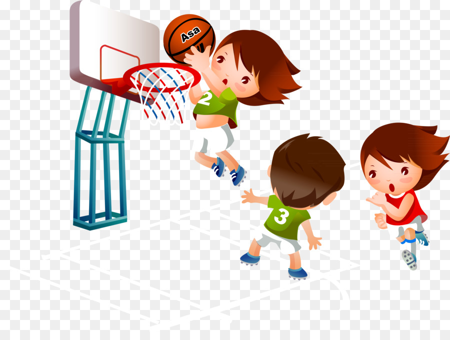 Kartun Basket Olahraga  gambar png