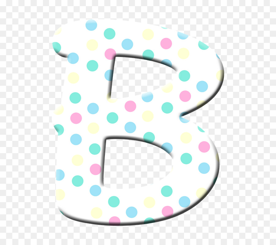 Huruf B，Polkadot PNG