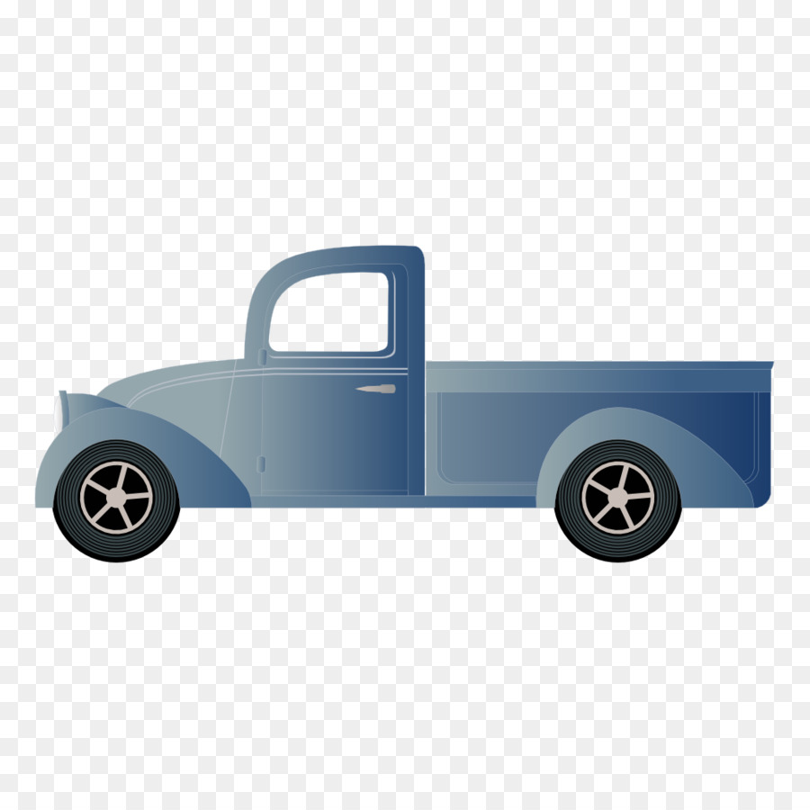 Truk Pickup Biru，Truk PNG