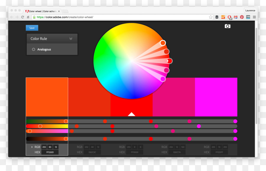 Roda Warna，Warna PNG