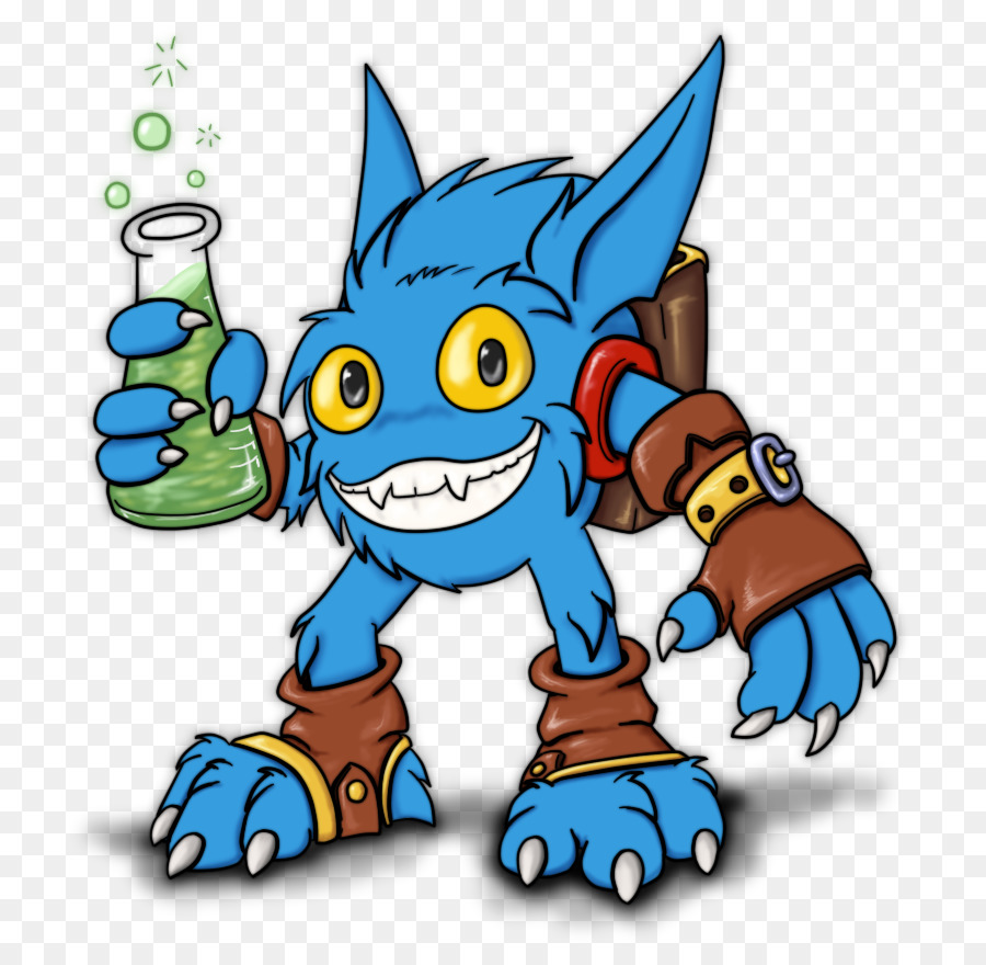 Monster Biru，Kartun PNG