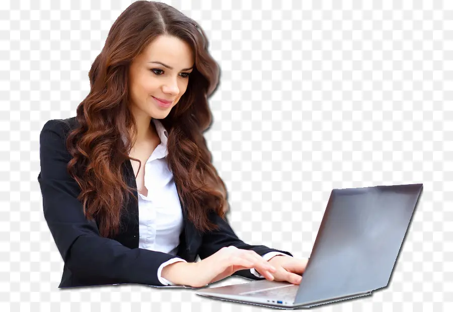 Laptop，Wanita PNG