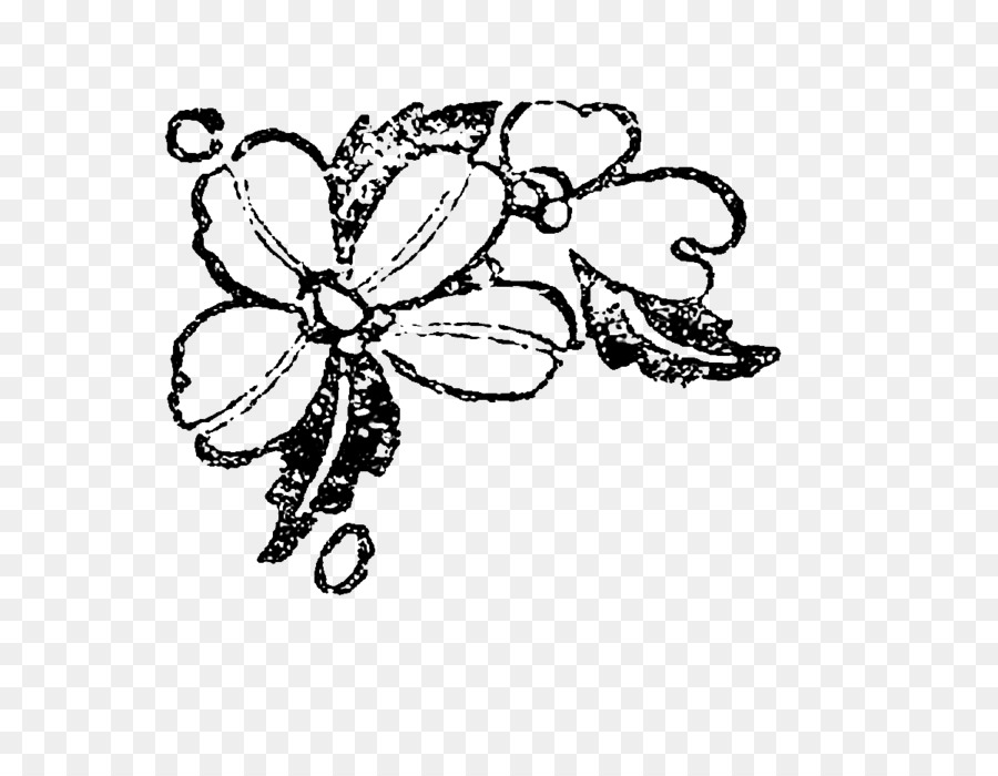 Vektor Bunga Png Hitam Putih