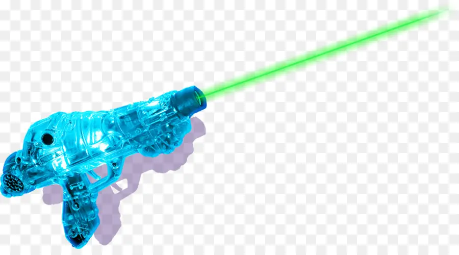 Pistol Mainan Biru，Laser PNG