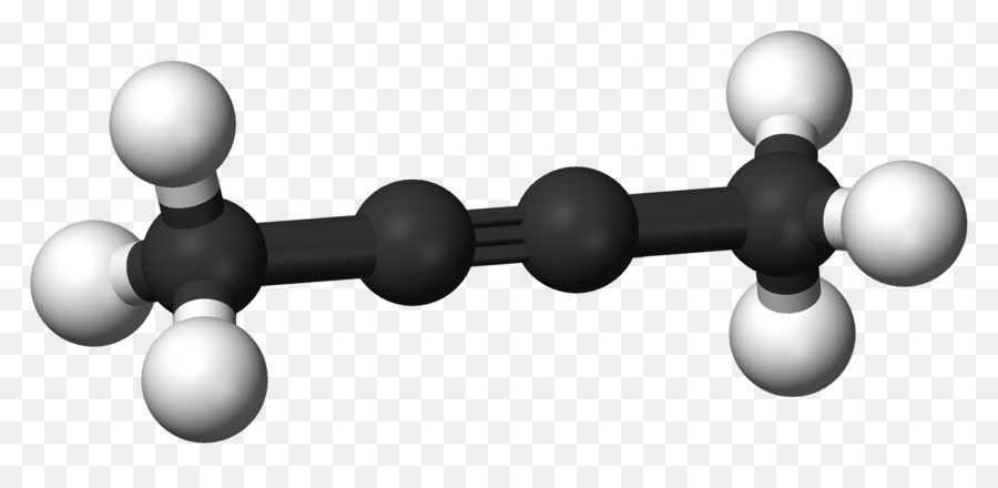 Methylacetylene，Model Ballandstick PNG