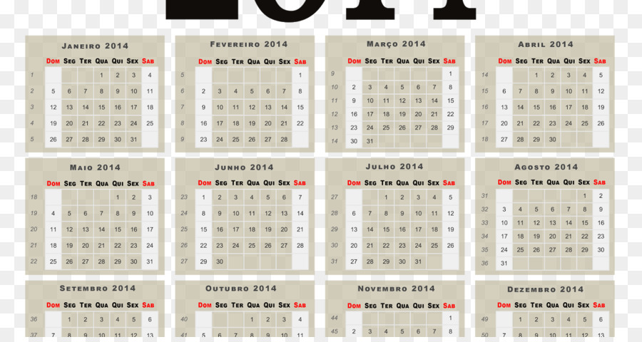 Photoscape，Kalender PNG