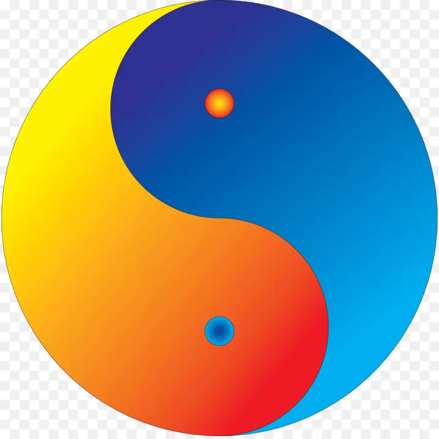 Simbol Yin Yang，Keseimbangan PNG