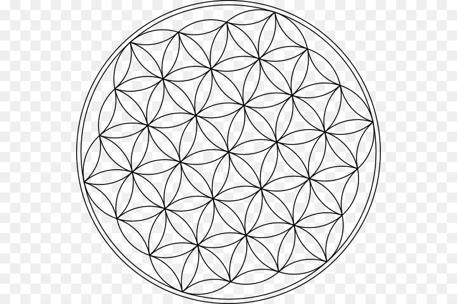 Lingkaran Yang Tumpang Tindih Grid，Geometri Suci PNG