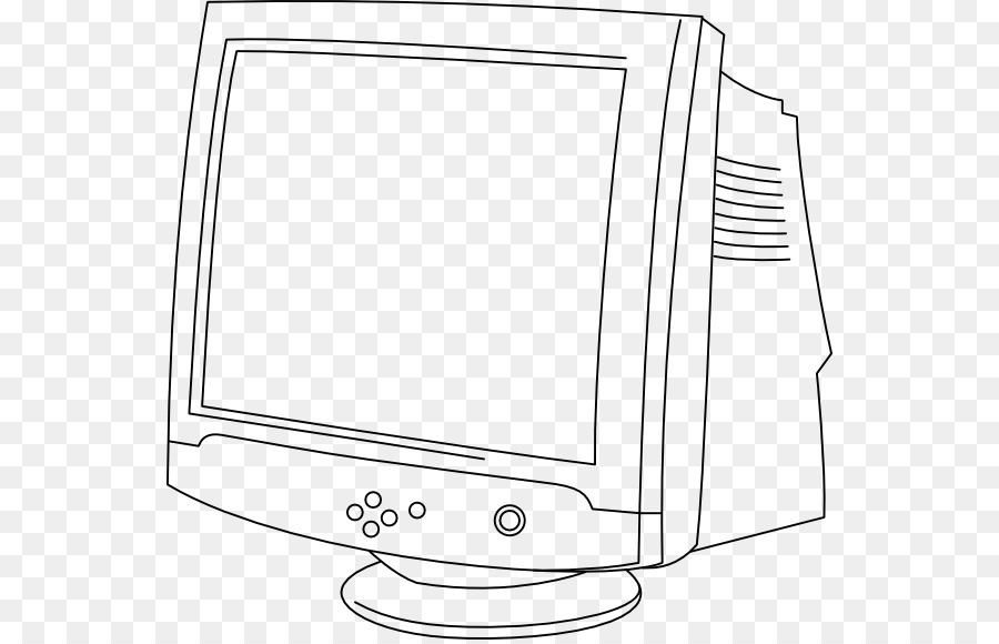 Monitor Komputer，Garis Seni PNG
