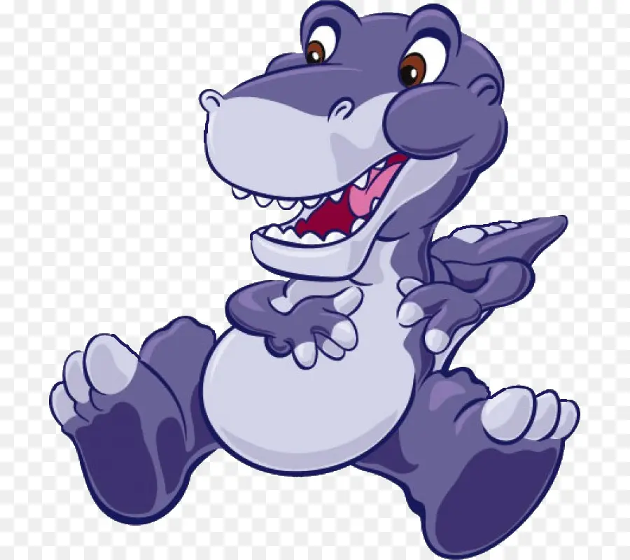 Dinosaurus Ungu，Kartun PNG