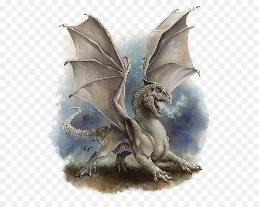 Dungeons Dragons，Naga Putih PNG