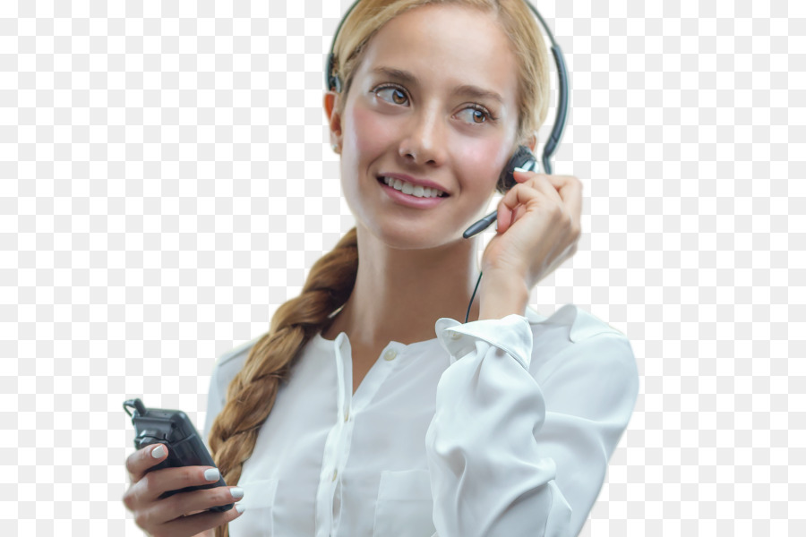 Wanita Dengan Headset，Headset PNG