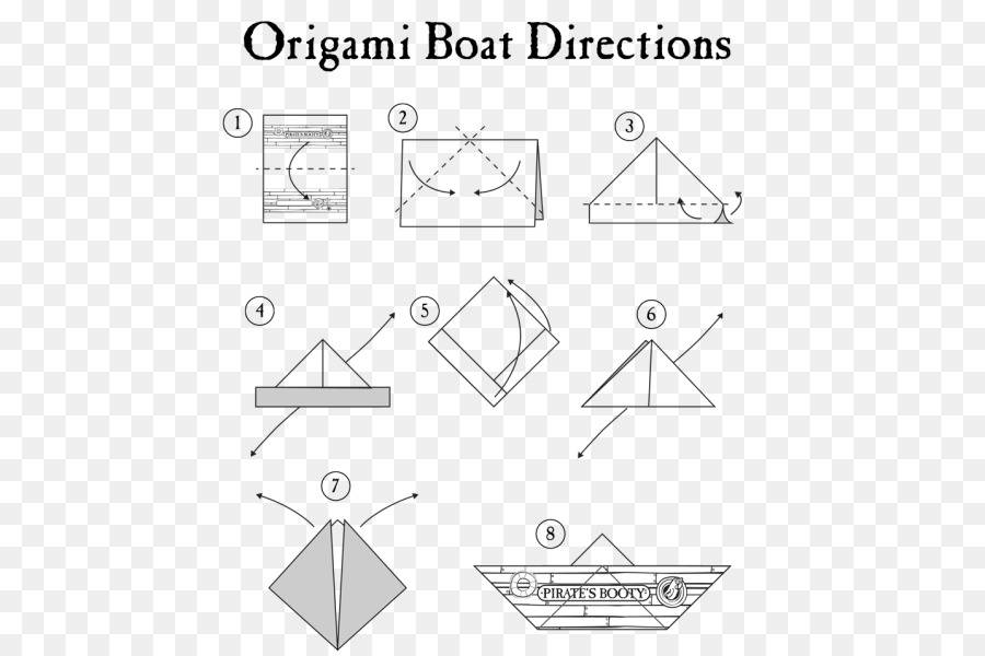 Kertas Perahu Origami Gambar Png