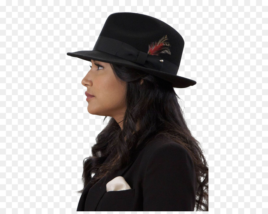 Wanita Bertopi Hitam，Topi PNG