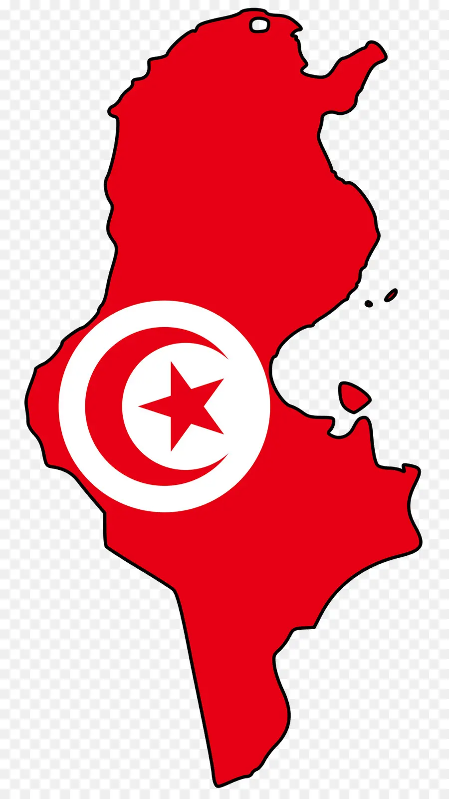 Tunisia，Bendera PNG