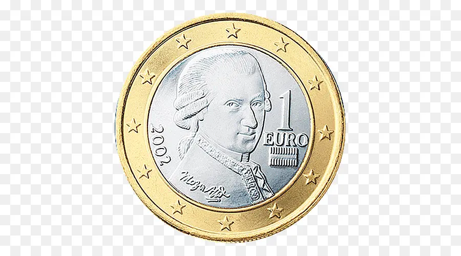 1 Koin Euro，Euro PNG