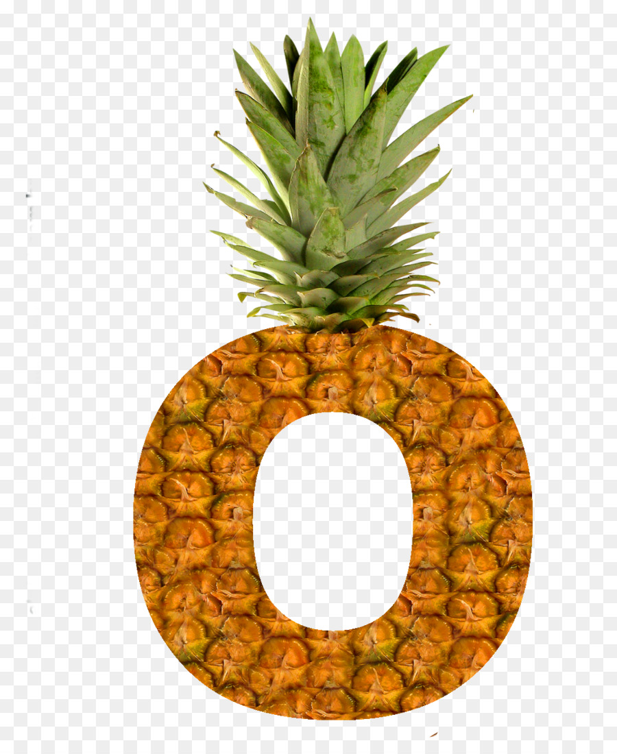 Huruf Nanas O，Buah PNG