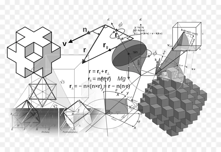 Bentuk Geometris，Matematika PNG