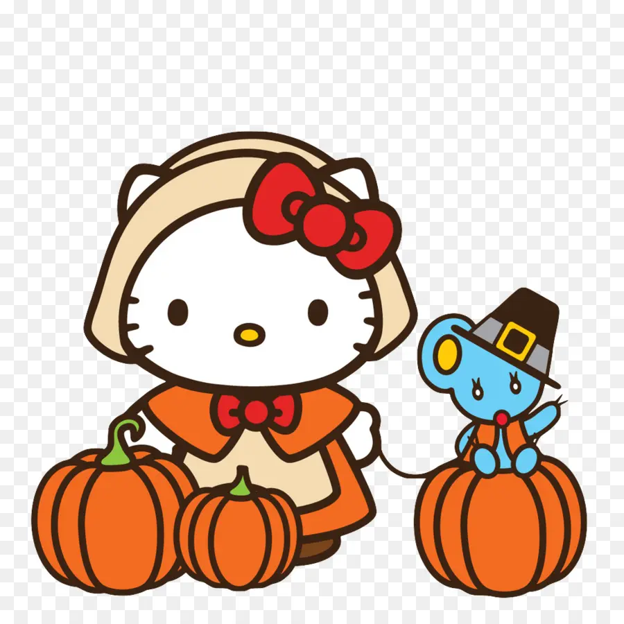 Hello Kitty，Thanksgiving PNG