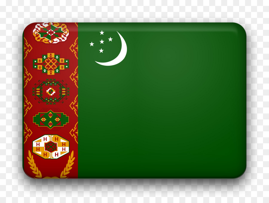 Turkmenistan，Bendera Turkmenistan PNG