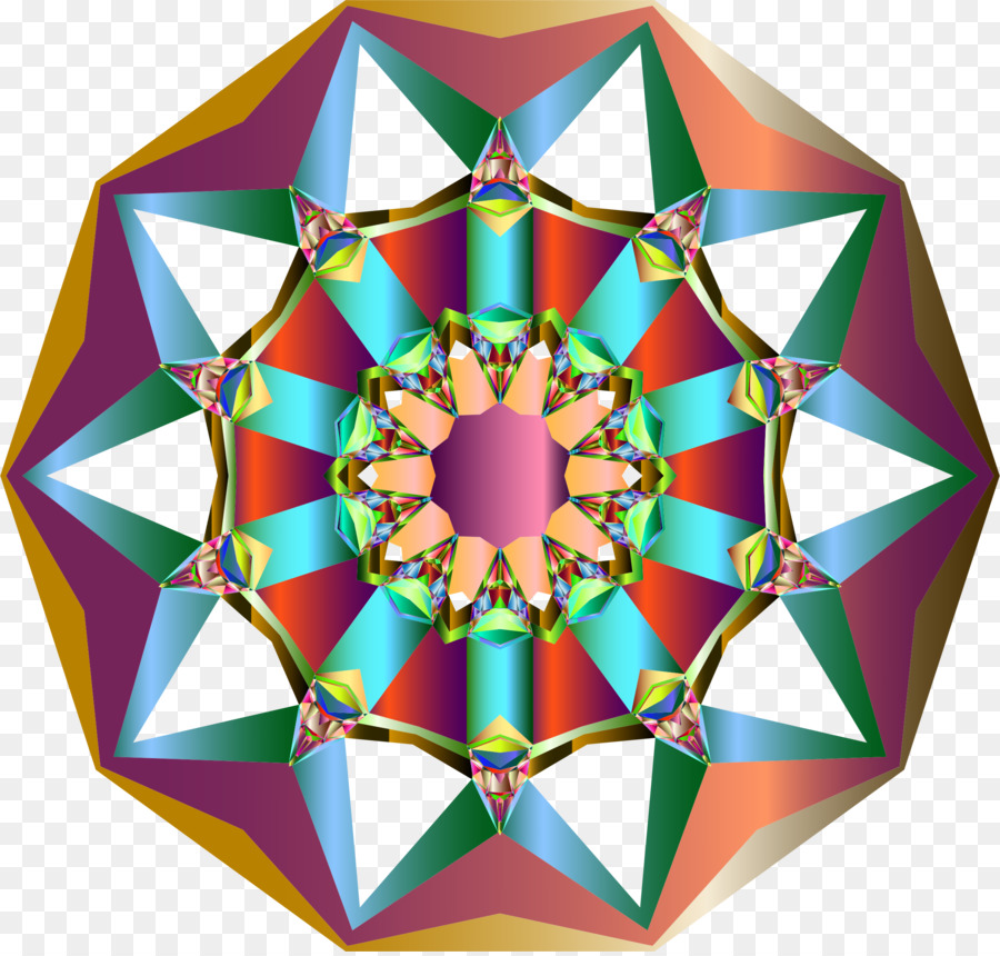 Kaleidoskop Berwarna Warni，Abstrak PNG