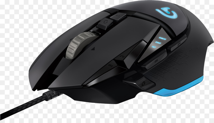 Mouse Berkabel Hitam，Komputer PNG