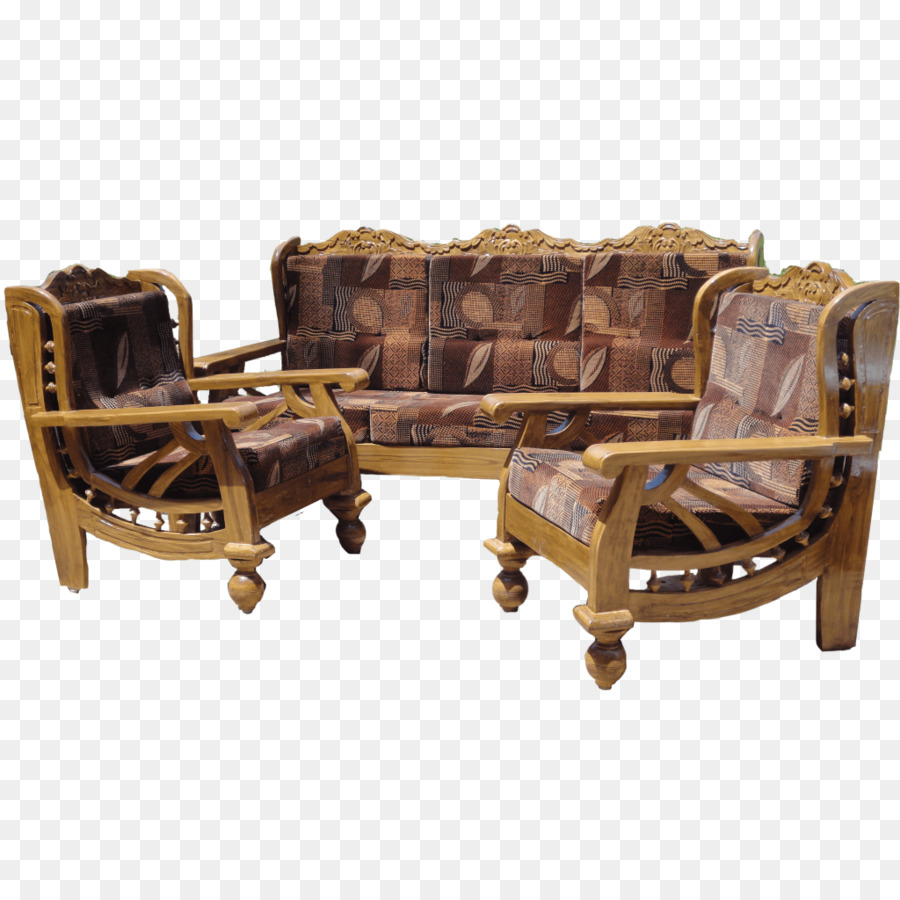 Set Sofa Kayu，Kursi PNG